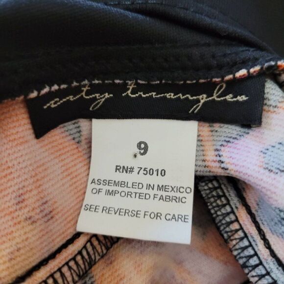 Vtg 90's City Triangles Grunge Animal Multimedia Patchwork Bodycon‎ Dress Sz M - Picture 4 of 13